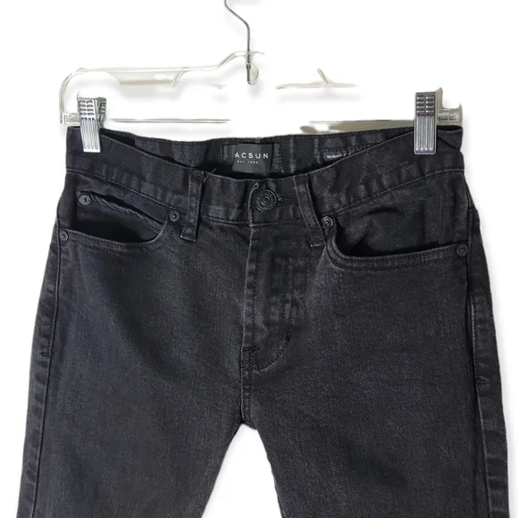 Pacsun men's skinny distress black jeans size 28x30 - Picture 3 of 6